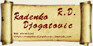 Radenko Đogatović vizit kartica